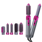 5-in-1 Hot Air Brush Styler – Multi-Attachment Hair Dryer & Curler